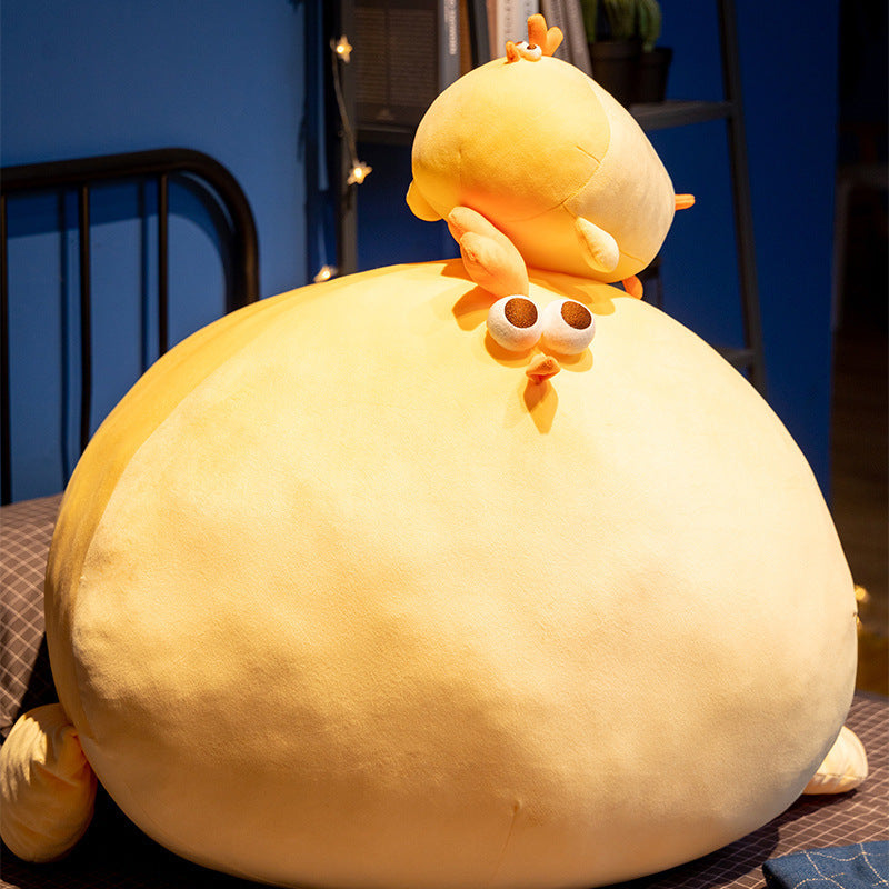 Lying Chicken Plush Toy | Soft Stuffed Animal Sleep Comfort Doll | Cute Cuddle Gift for Kids Ages 4 to 6 in Multiple Sizes