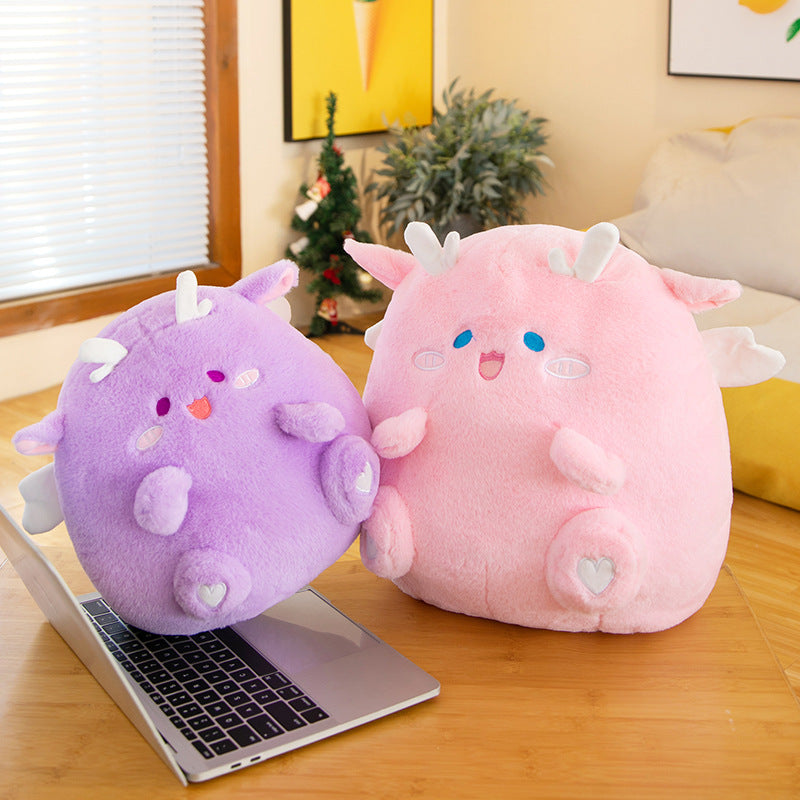 Dragon Plush Toy Pillow | Soft Stuffed Animal Dragon Doll | Cute Fantasy Cuddle Gift for Kids, Boys & Birthday